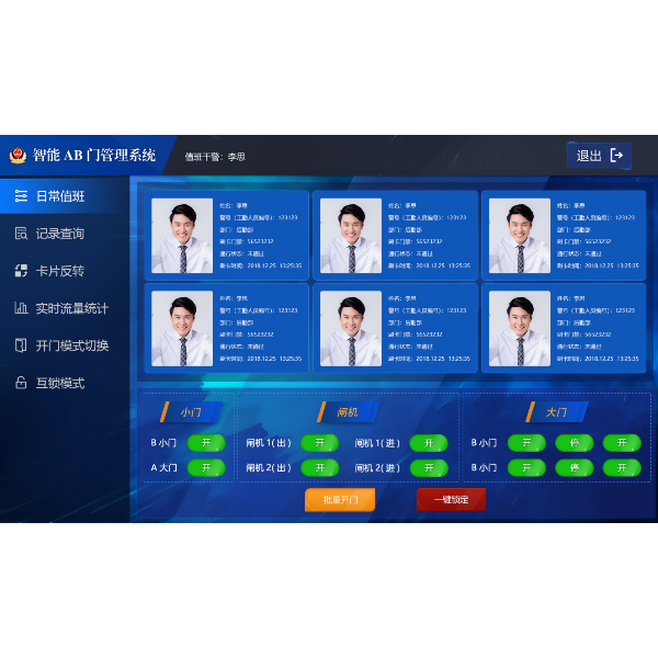 智能AB門管理係統